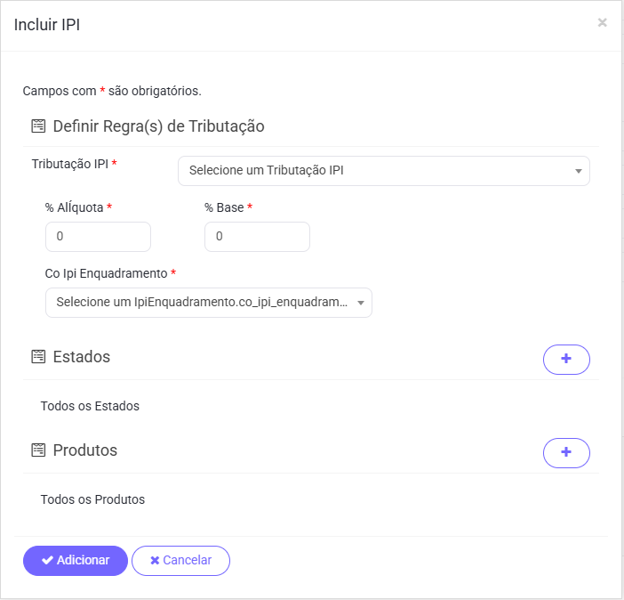 Regra Tributação IPI